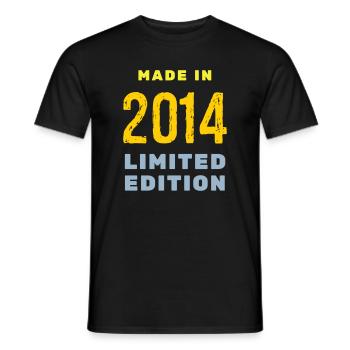 2014 - Männer T-Shirt - Schwarz - Vorne - AI Model Male 178 light (178cm)
