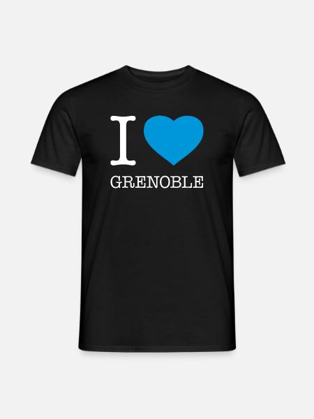 J’ADORE GRENOBLE - T-shirt homme - noir