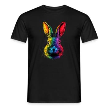 Lapin Lapin Lover Lièvre Lapin Mignons Lapins - T-shirt homme - noir - Devant - AI Model Male 178 light (178cm)