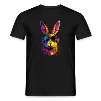 Hase Kaninchen Liebhaber Feldhase Bunny Süße Hasen - Männer T-Shirt - Schwarz - Vorne - AI Model Male 178 light (178cm)