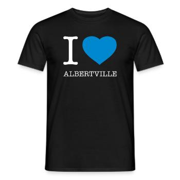 J’ADORE ALBERTVILLE - T-shirt homme - noir - Devant - AI Model Male 178 light (178cm)