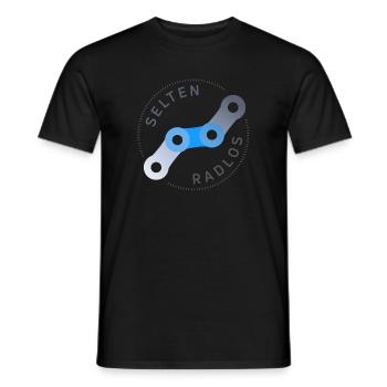 selten radlos fahrrad kette - Männer T-Shirt - Schwarz - Vorne - AI Model Male 178 light (178cm)
