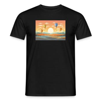 Heißluftballons - Männer T-Shirt - Schwarz - Vorne - AI Model Male 178 light (178cm)