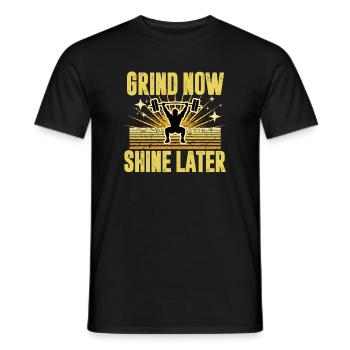 Motivation Fitness Barre-Squat Design - Men's T-Shirt - black - Front - AI Model Male 178 light (178cm)