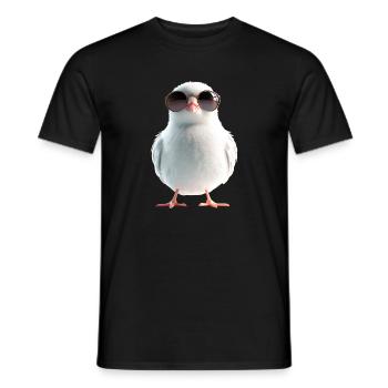 Pigeon White City Pigeon Wood Pigeon White Doves - Men's T-Shirt - black - Front - AI Model Male 178 light (178cm)