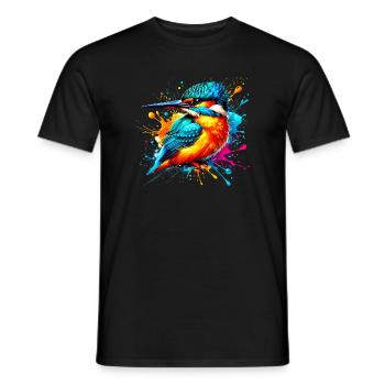 Martin-pêcheur - T-shirt homme - noir - Devant - AI Model Male 178 light (178cm)
