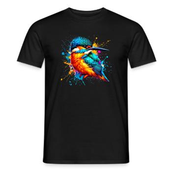 Kingfisher - Men's T-Shirt - black - Front - AI Model Male 178 light (178cm)