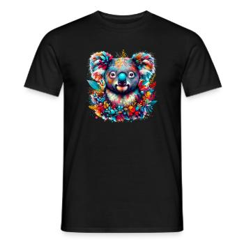 Koala - T-shirt homme - noir - Devant - AI Model Male 178 light (178cm)
