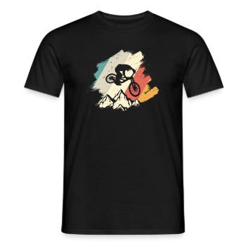 Cyclisme Vivid Mountain Jump - T-shirt homme - noir - Devant - AI Model Male 178 light (178cm)