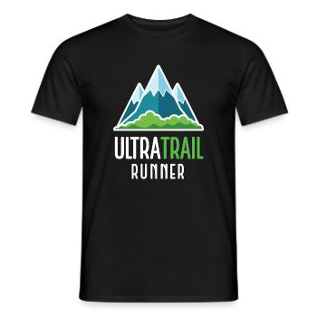 Ultra-Trailrunner - Männer T-Shirt - Schwarz - Vorne - AI Model Male 178 light (178cm)