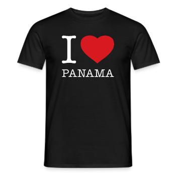 J’ADORE LE PANAMA - T-shirt homme - noir - Devant - AI Model Male 178 light (178cm)
