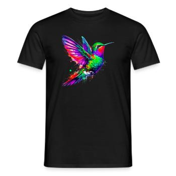 Colibri - T-shirt homme - noir - Devant - AI Model Male 178 light (178cm)