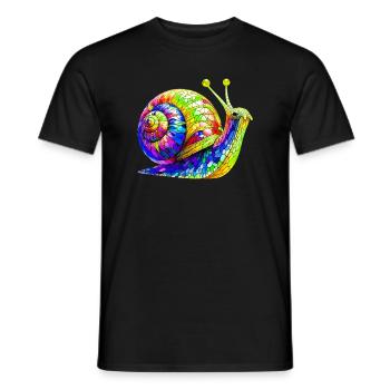 Escargot - T-shirt homme - noir - Devant - AI Model Male 178 light (178cm)