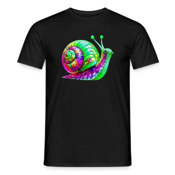Escargot - T-shirt homme - noir - Devant - AI Model Male 178 light (178cm)