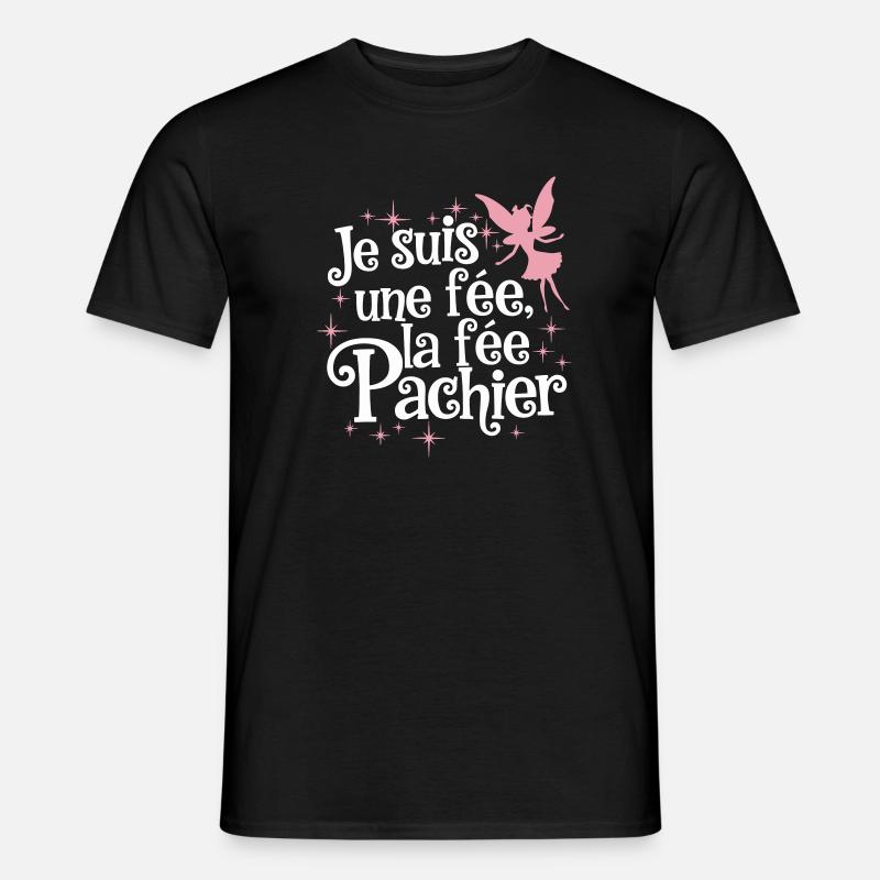 Ich bin eine Fee, die Fee Pachier - Männer T-Shirt - Schwarz