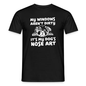 Citation drôle de nez de chien - T-shirt homme - noir - Devant - AI Model Male 178 light (178cm)