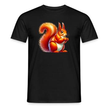 Squirrel - Men's T-Shirt - black - Front - AI Model Male 178 light (178cm)