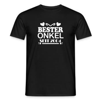 Bester Onkel seit 2004 - Männer T-Shirt - Schwarz - Vorne - AI Model Male 178 light (178cm)
