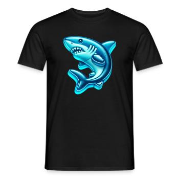 Hai - Männer T-Shirt - Schwarz - Vorne - AI Model Male 178 light (178cm)