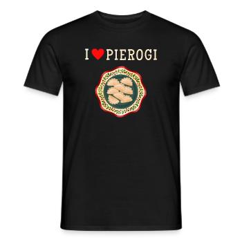 J’adore les dumplings.T-shirt pour un amateur de dumplings - T-shirt homme - noir - Devant - AI Model Male 178 light (178cm)