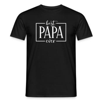 Meilleur Papa de tous les temps Appréciation de la paternité - T-shirt homme - noir - Devant - AI Model Male 178 light (178cm)
