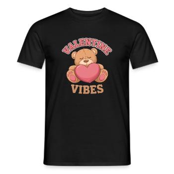 Ambiance de la Saint-Valentin pour les amoureux le jour de la Saint-Valentin - T-shirt homme - noir - Devant - AI Model Male 178 light (178cm)