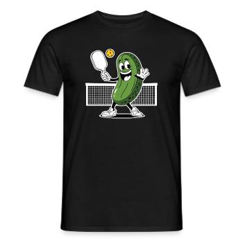 Dill mit Pickleball-Spieler - Männer T-Shirt - Schwarz - Vorne - AI Model Male 178 light (178cm)