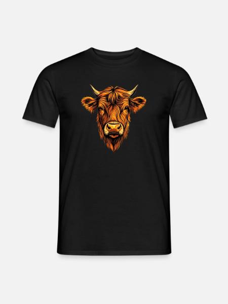 mucca allevatore manzo latte vegano vitello mucca mucche da fattoria mucche - T-shirt uomo - nero