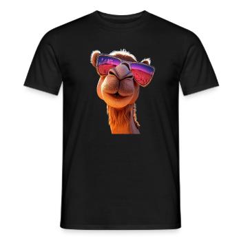 Camel Dromedary Bactrian Camel Gift Camels - Men's T-Shirt - black - Front - AI Model Male 178 light (178cm)