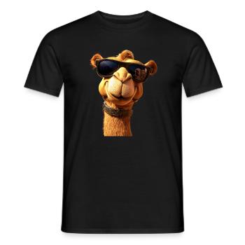 Camel Dromedary Bactrian Camel Gift Camels - Men's T-Shirt - black - Front - AI Model Male 178 light (178cm)