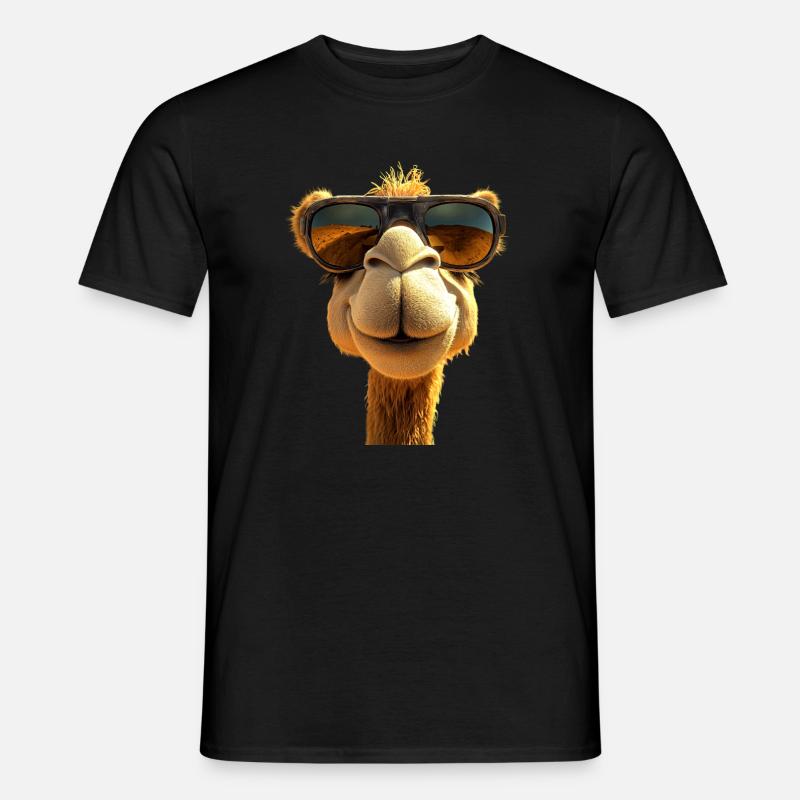 Kamel Dromedar Trampeltier Camel Geschenk Kamele - Männer T-Shirt - Schwarz