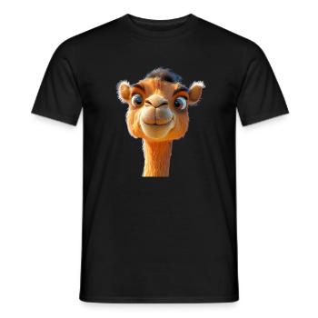 Camel Dromedary Bactrian Camel Gift Camels - Men's T-Shirt - black - Front - AI Model Male 178 light (178cm)