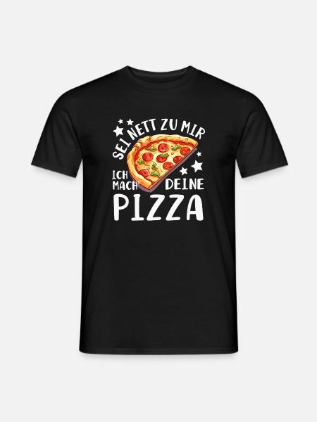 PIzza Bäcker Pizzaiolo - Männer T-Shirt - Schwarz