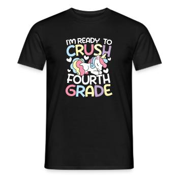 I m ready to crush fourth grade - Männer T-Shirt - Schwarz - Vorne - AI Model Male 178 light (178cm)