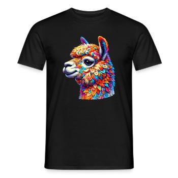 Alpaga - T-shirt homme - noir - Devant - AI Model Male 178 light (178cm)