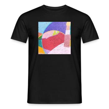 Bunte Wandmalereien - Männer T-Shirt - Schwarz - Vorne - AI Model Male 178 light (178cm)