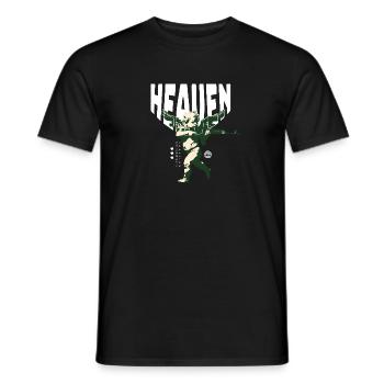 Heaven Streetwear unisexe - T-shirt homme - noir - Devant - AI Model Male 178 light (178cm)