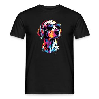 Dalmatian Dog Lover I Love Dalmatians - Men's T-Shirt - black - Front - AI Model Male 178 light (178cm)