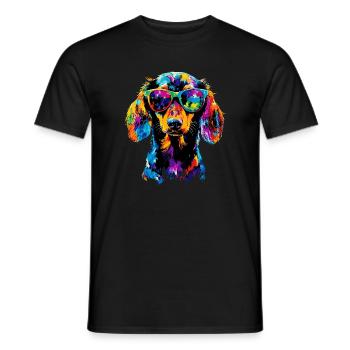 Dachshund, Dachshund, Miniature Dachshund, Dachshund Club, Dachshund - Men's T-Shirt - black - Front - AI Model Male 178 light (178cm)