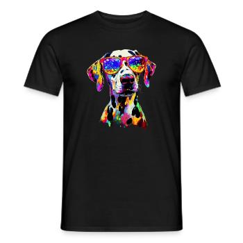 Dalmatian Dog Lover I Love Dalmatians - Men's T-Shirt - black - Front - AI Model Male 178 light (178cm)