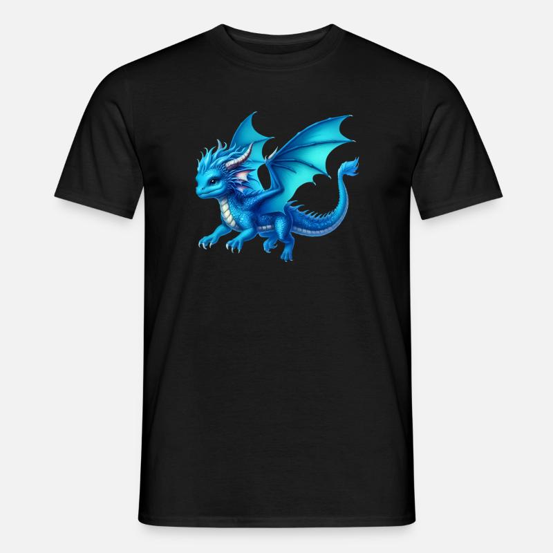 Drache - Männer T-Shirt - Schwarz