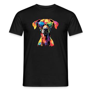 Rhodesian Ridgeback chasse chien chiens Pride Ridgeback - T-shirt homme - noir - Devant - AI Model Male 178 light (178cm)