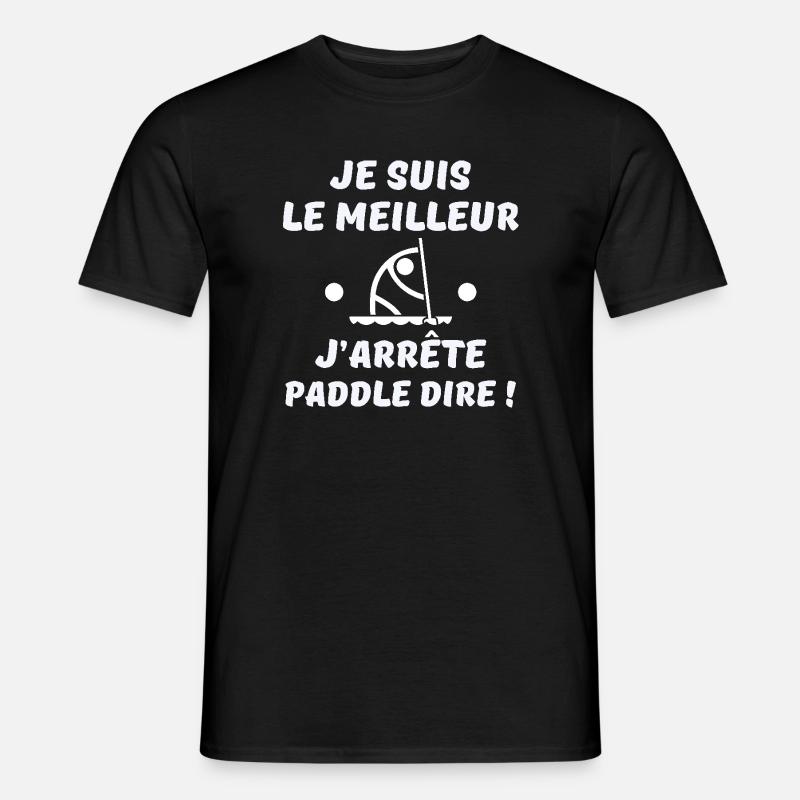 paddle, paddle board, paddle - Men's T-shirt - black