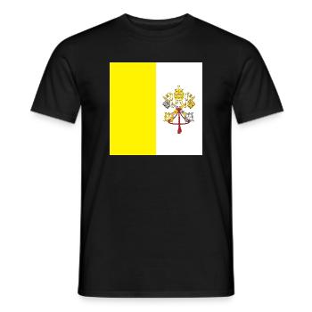 Vatican - T-shirt homme - noir - Devant - AI Model Male 178 light (178cm)