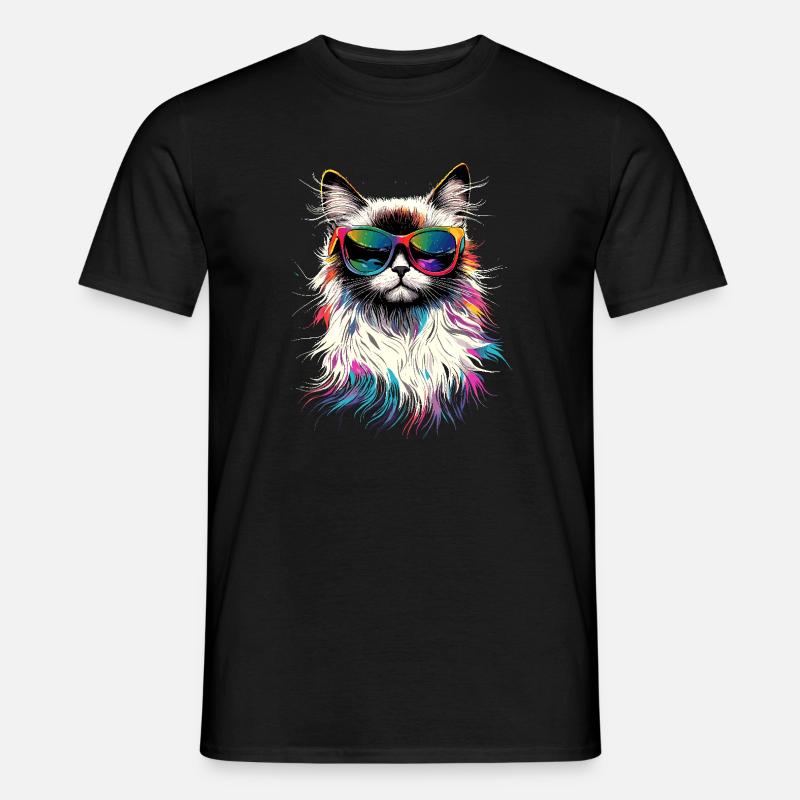 Chat Ragdoll Chat Ragdoll Chat Mignon Chats Ragdoll - T-shirt homme - noir