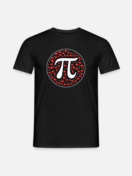 Pi Day motiv matematikk fans lærere studenter - T-skjorte herre - svart