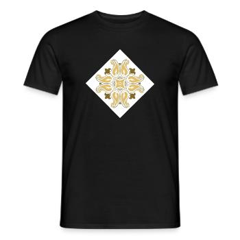 orientalisches Muster Marokko Brauntöne - Männer T-Shirt - Schwarz - Vorne - AI Model Male 178 light (178cm)