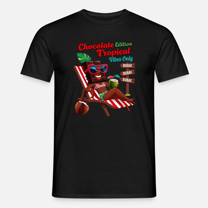 Schokolade Tropical - Männer T-Shirt - Schwarz