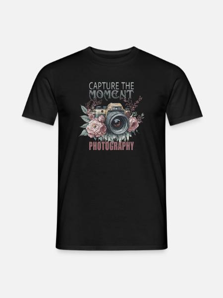 Capture the Moment - Männer T-Shirt - Schwarz