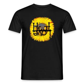 Chat d’été Chaleur Amour - T-shirt homme - noir - Devant - AI Model Male 178 light (178cm)